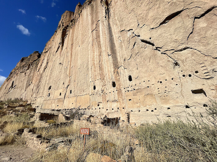 The long house at Bandelier National Monument, by Nathan Miller.
