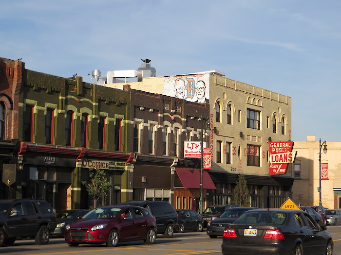 The neighborhood of Corktown, just outside of Detroit, MI. Photo credit: Ken Lund via Flickr.